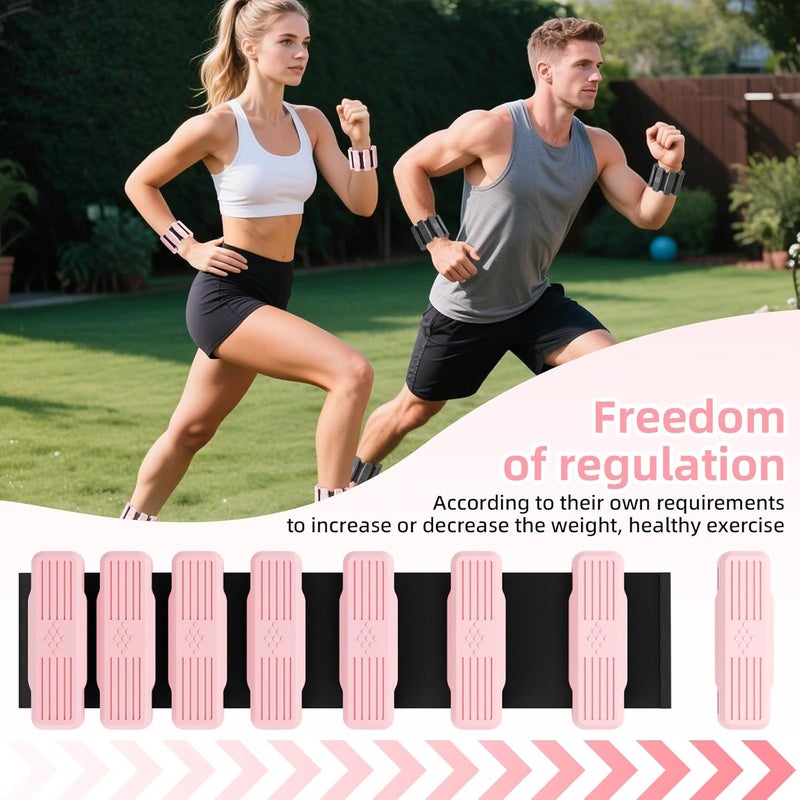 Zerood Pilates Wrist & Ankle Weights for Women, Wearable Wrist Weights & Leg Weights Set of 2(1Lb Each) Adjustable Ankle Weights for Walking, Yoga, Dance, Pilates, Pool Exercises and Gym - Image 5